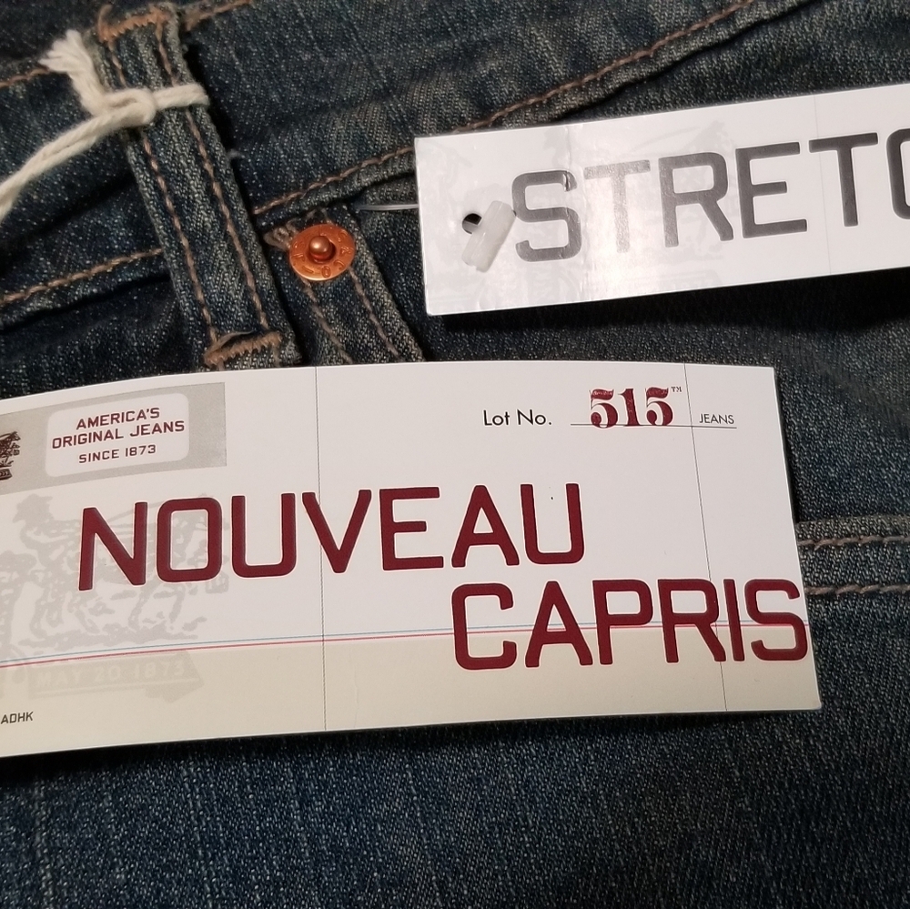 NWT Levi 515 Nouveau Stretch Capris Size 18 - Picture 8 of 9